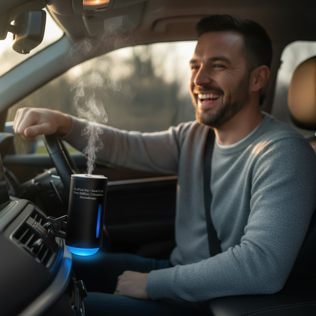 KoFlow Pro – Smart Car Vent Diffuser | Ultrasonic Aromatherapy