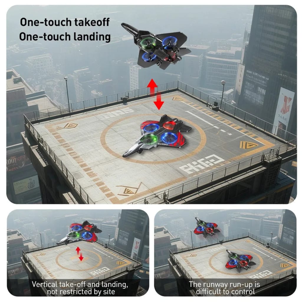 LED Foam Drone for Kids | Remote Control Flying Toy Plane