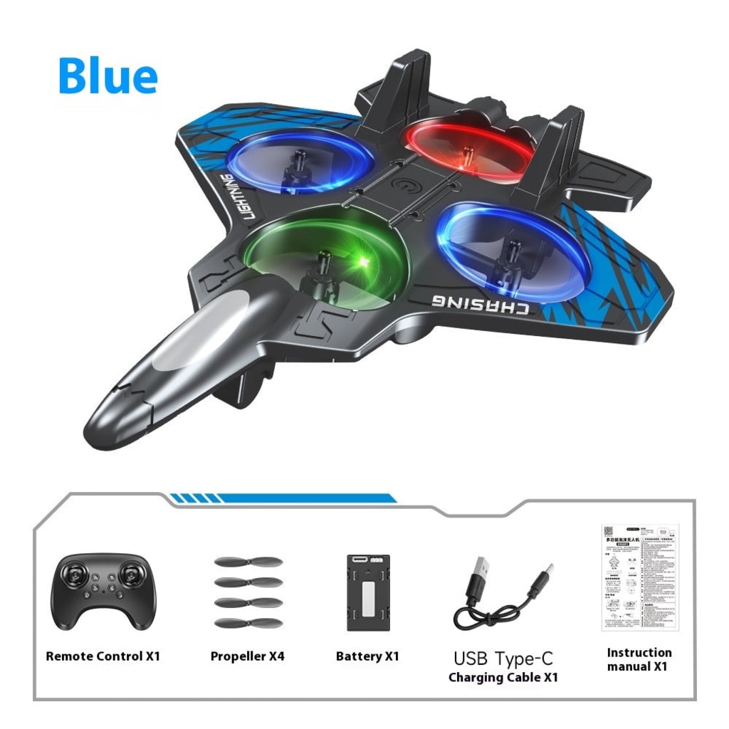 LED Foam Drone for Kids | Remote Control Flying Toy Plane