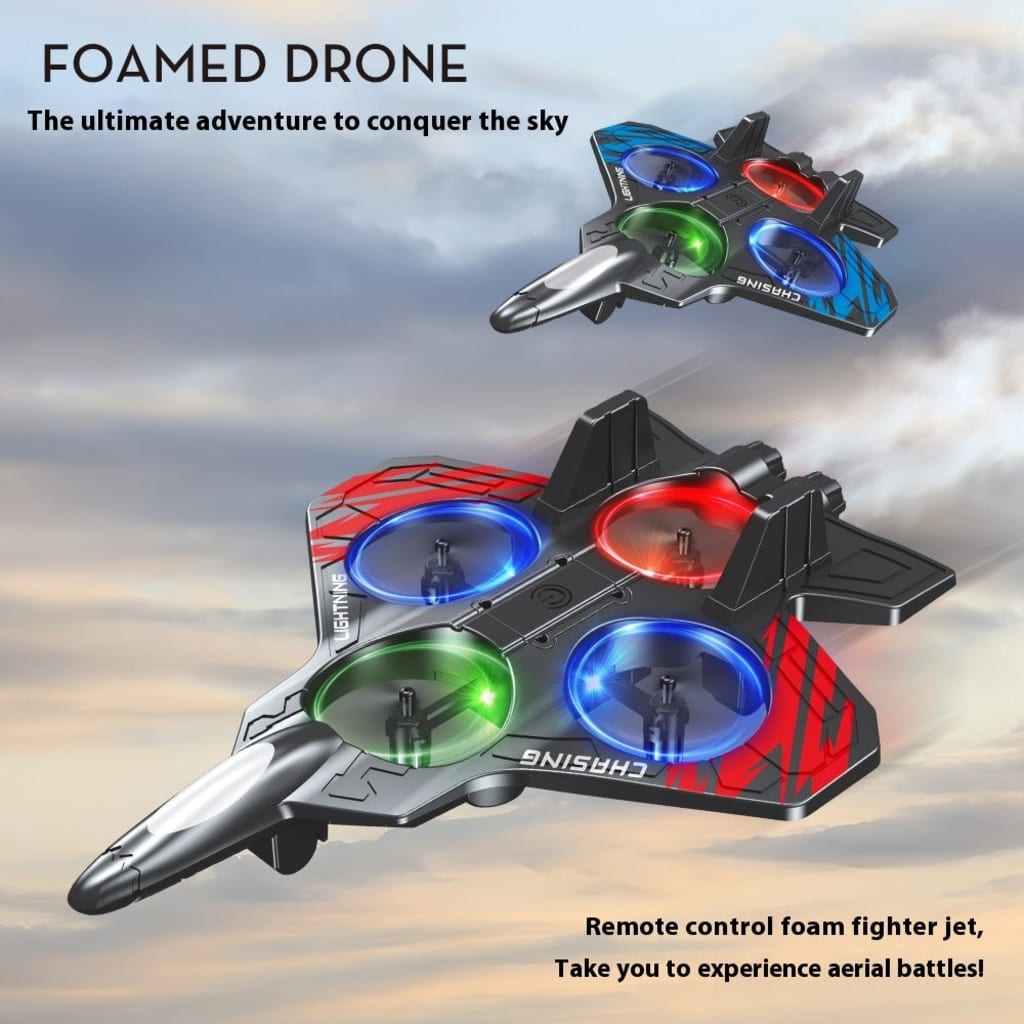 LED Foam Drone for Kids | Remote Control Flying Toy Plane